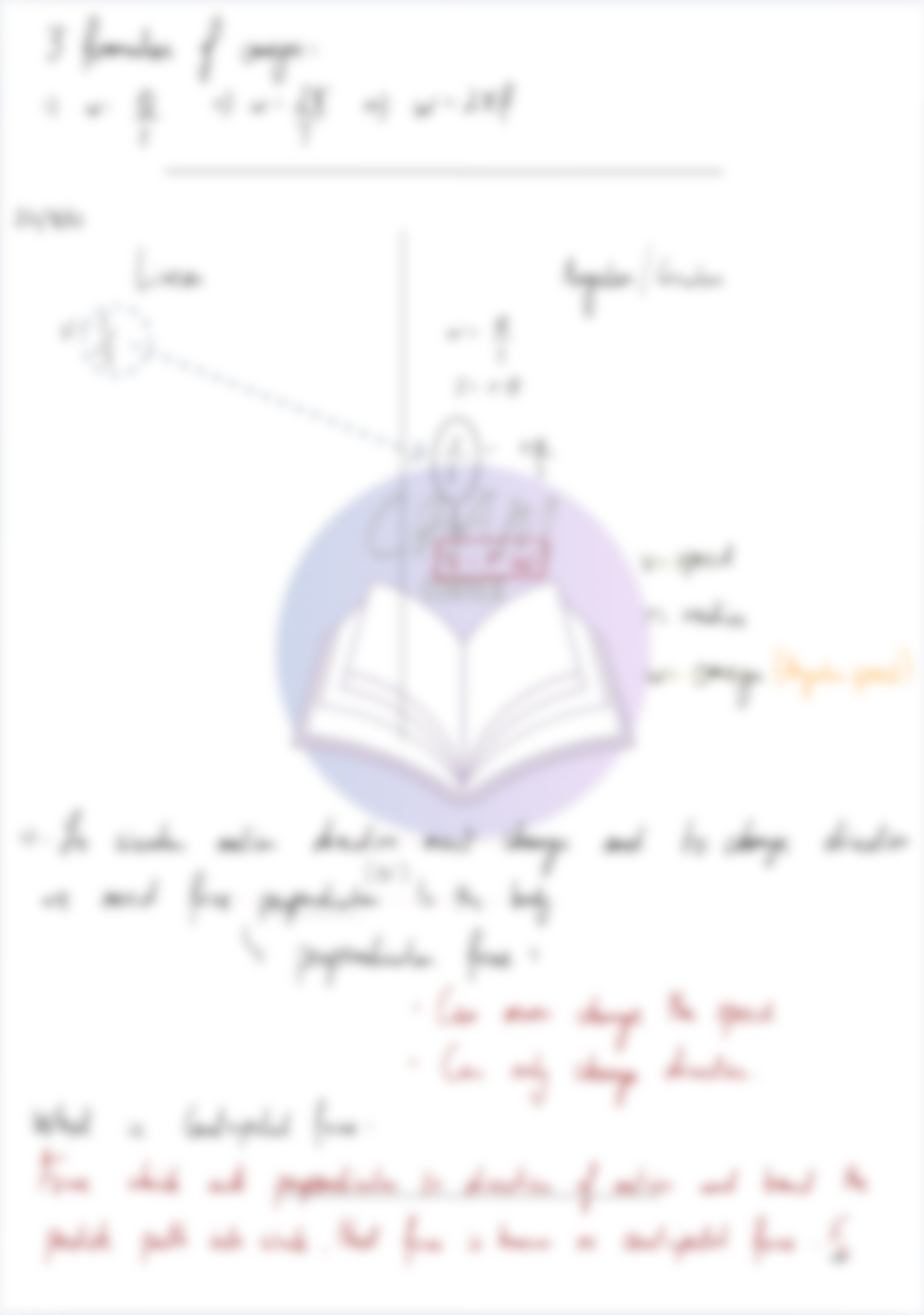 Physics A2- Motion in a Circle