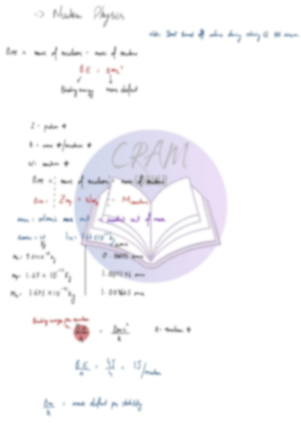 Physics A2- Nuclear Physics