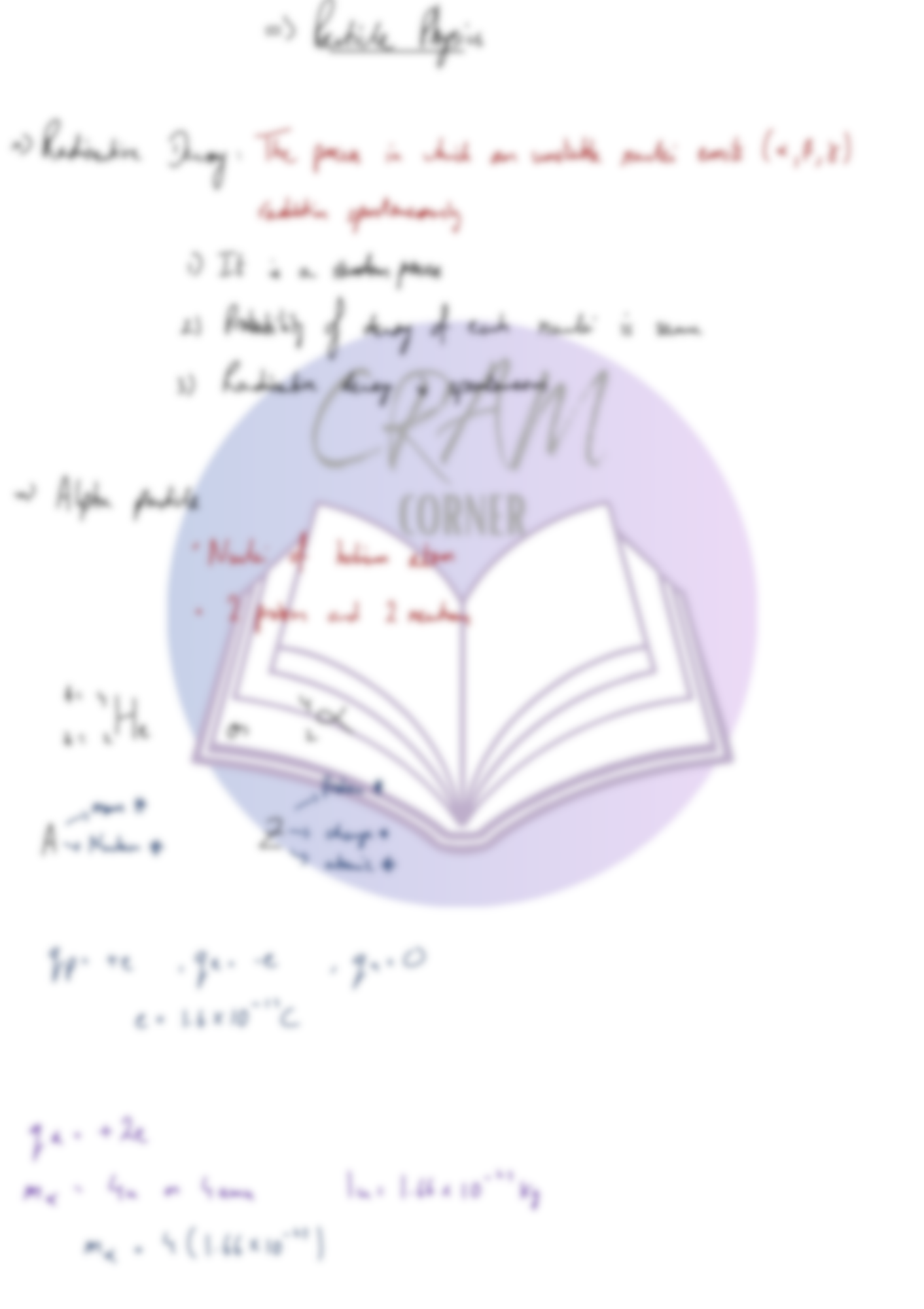 Physics AS- Particle Physics