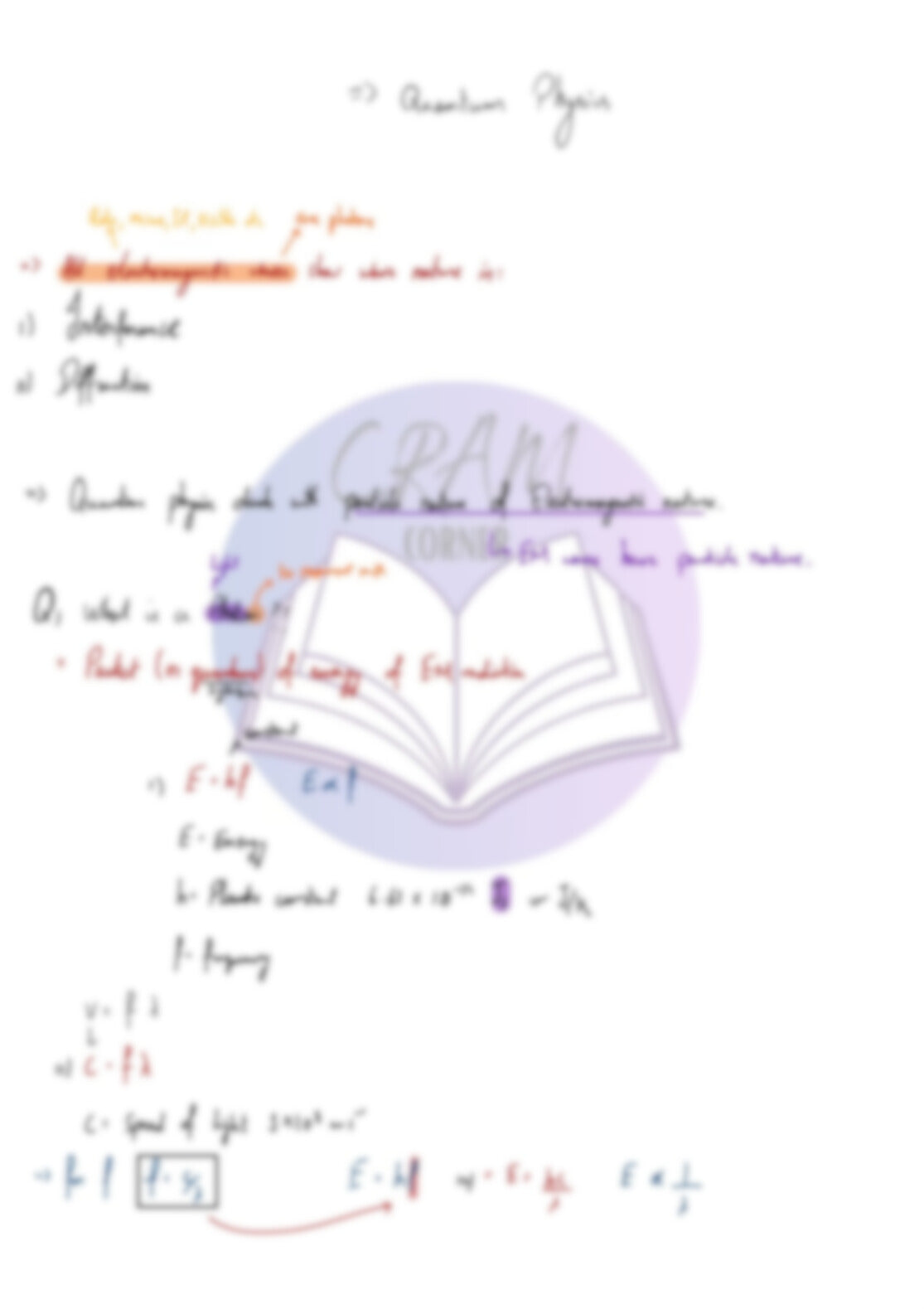 Physics A2-Quantum Physics