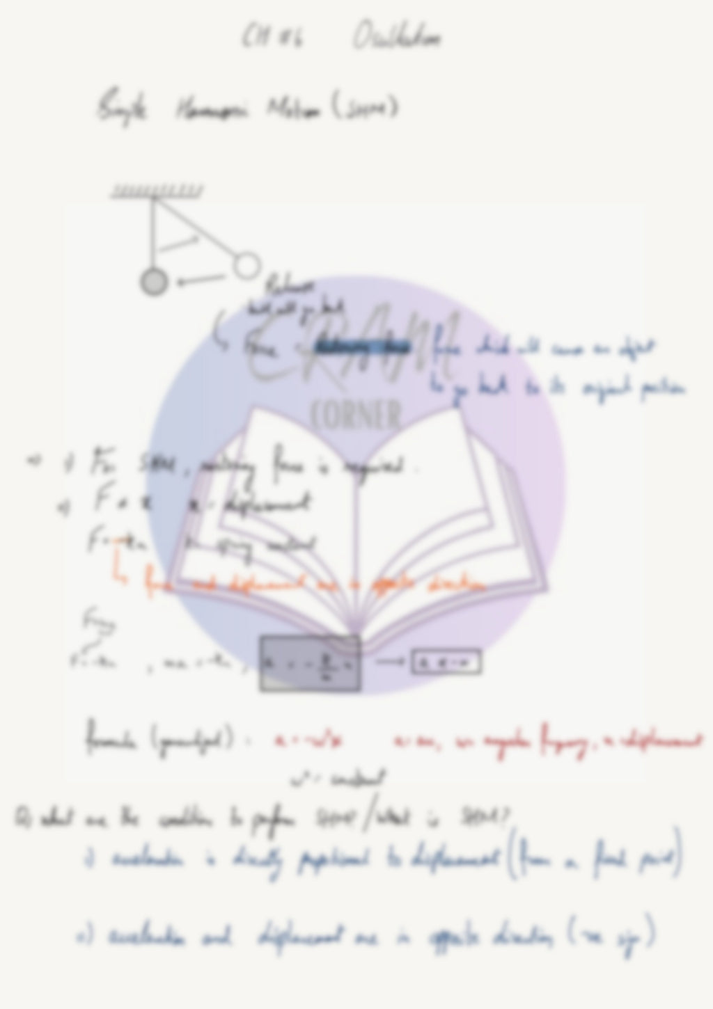 Physics A2- Oscillations