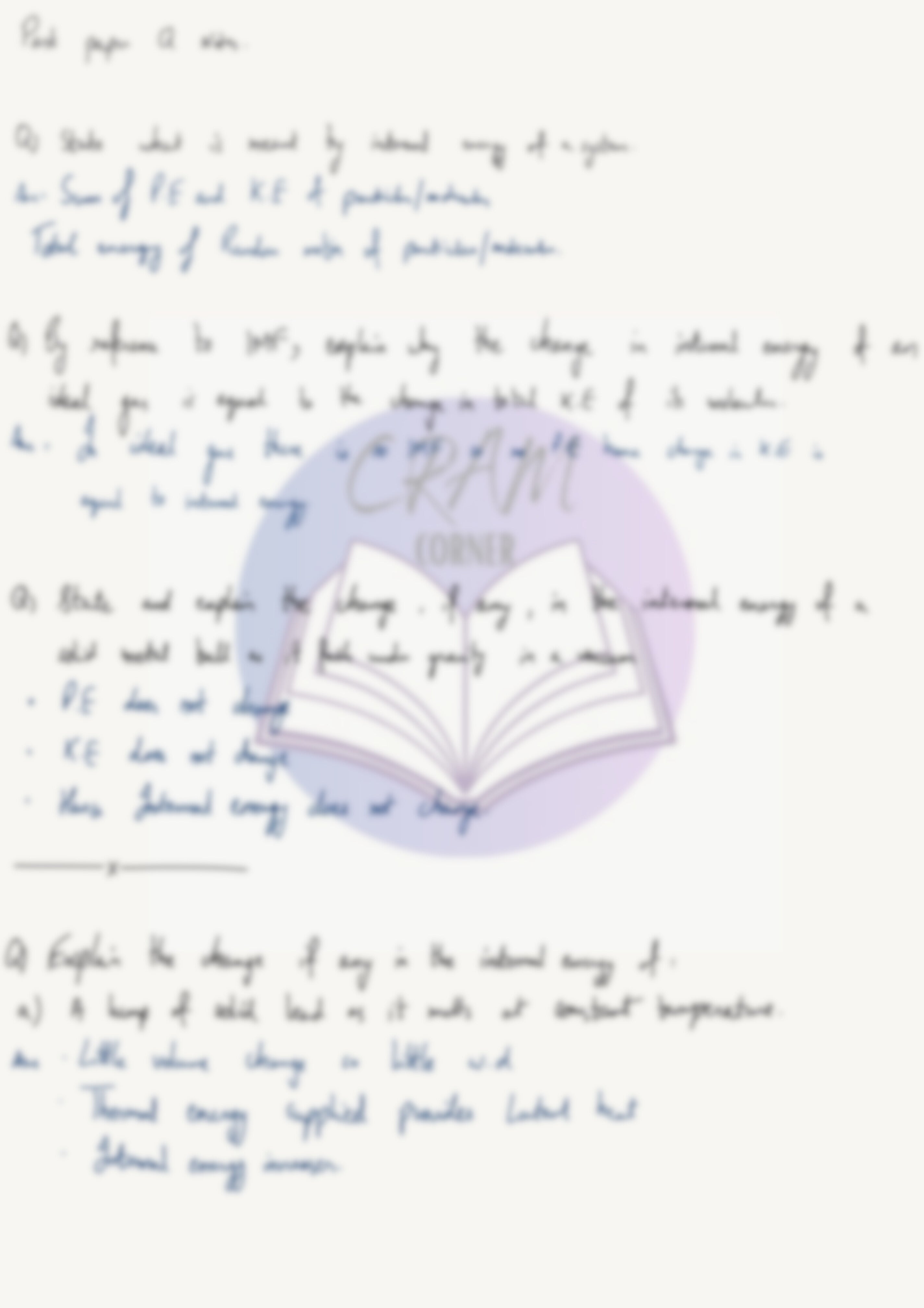 Physics A2- Thermodynamics