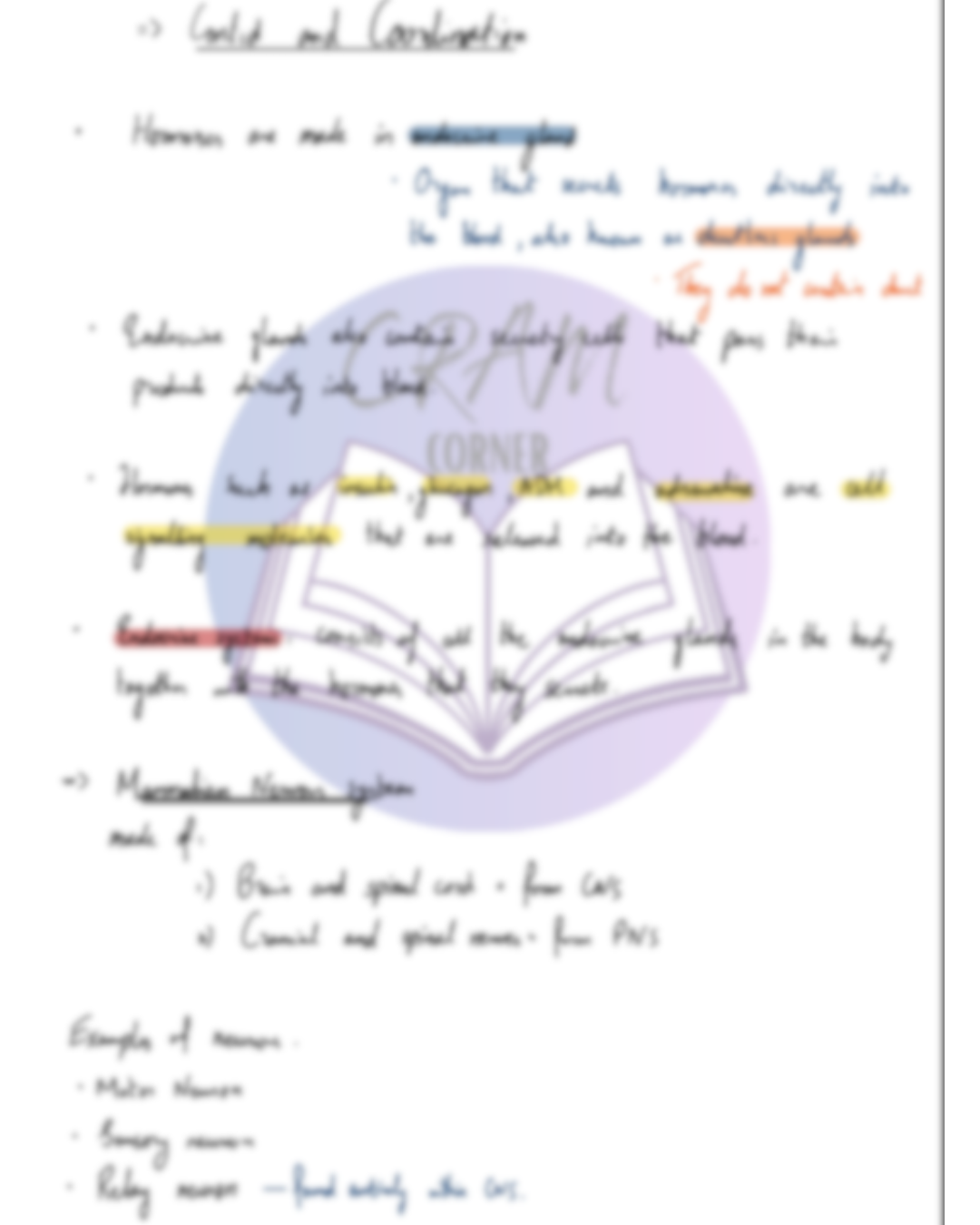 Biology A2- Control and Coordination