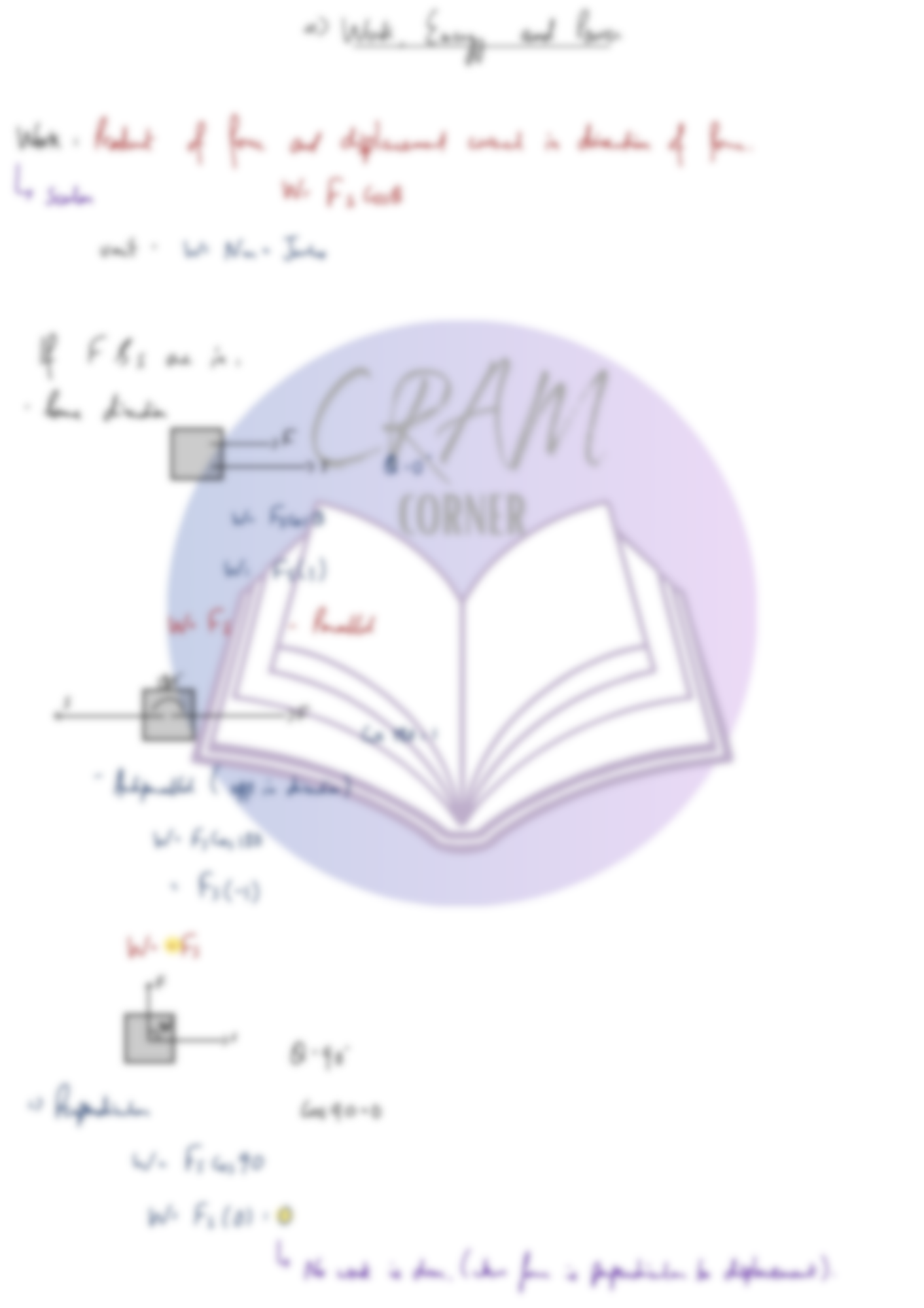 Physics AS- Work Energy and Power