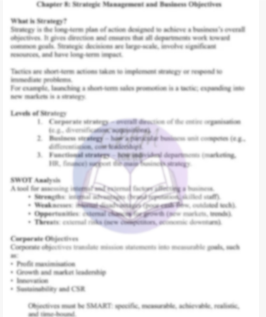 Business A2 Complete.